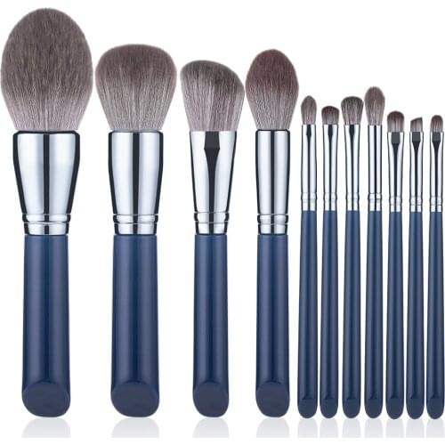 11PCS Makeup Brushes Set Super Soft Loose Powder Brushes Portable Lips Eyeshadow Brush Beauty Tools Professional Full Kit