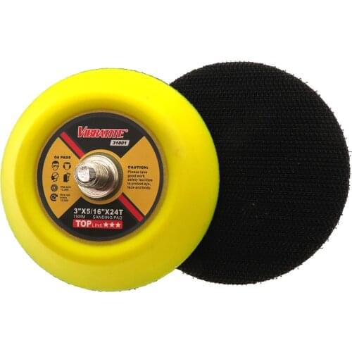 3 Inch 75mm Professional Dual Action Random Orbital Sanding Pad 5/16"-24 Thread Hook and Loop