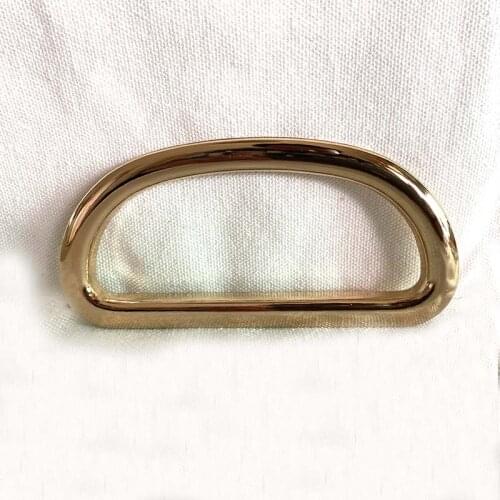 5 pairs 4 inch (Inner diameter) Gunmetal handbag handle oval cut out bag handle purse handle