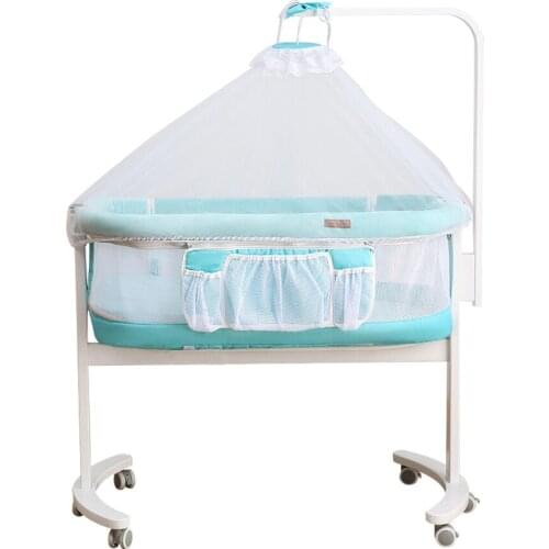 959 Crib Joint Bed Newborns BB Bed European Style Portable Multi-functional Babies' Bed Small Bed Movable Primary