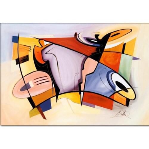 Abstract Canvas Picture Wall Art Celebration Hand Painted Oil Paintings Colorful Modern Artwork For Bedroom Living Room Decor