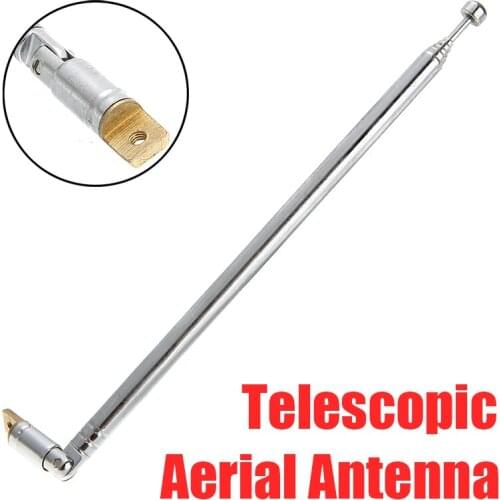 AM FM Radio Universal Antenna 60cm 6 Sections Replacement Telescopic Antenna Aerial Radio TV Antenna Receiver For Car Radio Part