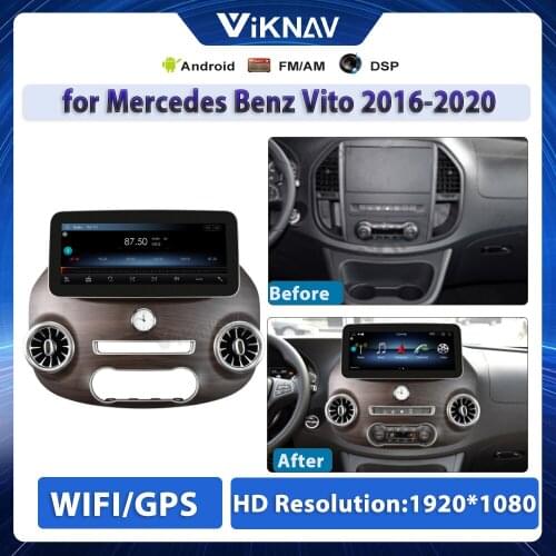 Car Radio for Mercedes Benz Vito 2016-2020 Head Unit android Stereo Receiver DVD Multimedia Player 2Din Tape Recorder 12.3inch