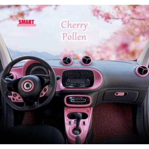 Car Center Console Decorative Shell Trunk Handle Steering Wheel Sticker For Smart Fortwo Forfour 453 Accessories Modification