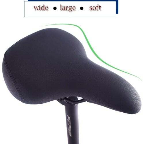 Big wide Comfortable Bicycle Saddle Waterproof Bike Seat Softer for mountain bike City Mountain Bike High Quality