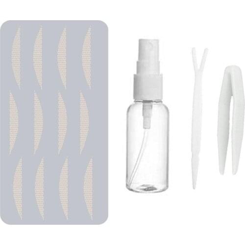 Double-fold Eyelid Tools Set Invisible Self-Adhesive Stickers Lace Stickers Tools Waterproof Cosmetics Eyelid Fiber Makeup N7S4