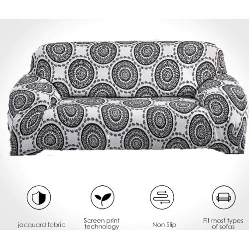 Geometric Colorful Printing Sofa Cover Elastic Slipcovers Anti-dirty Couch Cover Sofa Funiture Cover Towel All Wrap