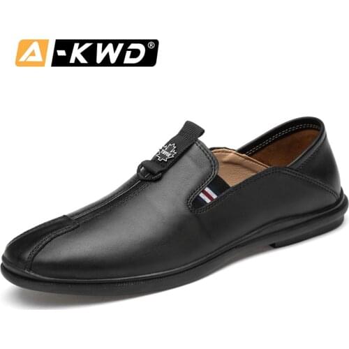 Genuine Leather Lofers for Men Mocasines Casual Male Shoes Men Loafers Shoes Fashion Designer Shoes Men Luxury 2019 Slip-on Shoe