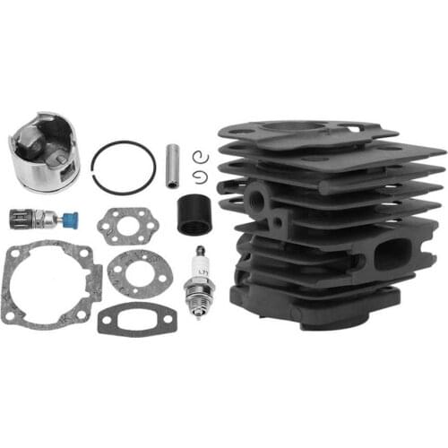 Aluminum Alloy 46mm Chainsaw Cylinder Kit Sparking Plug Gasket Kits Chainsaw Accessory For Husqvarna 50 51 55 H55 Chainsaw Parts