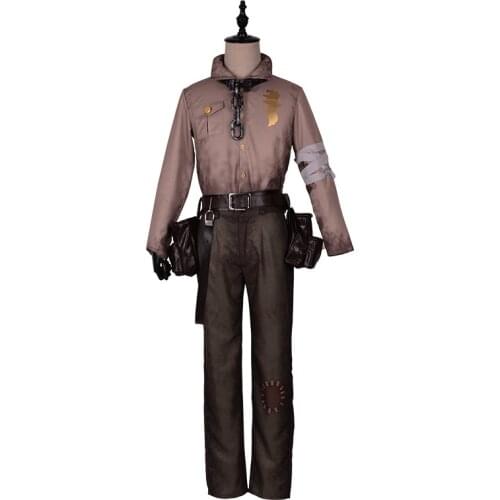 Anime Identity V Cosplay Costume Prisoner Luca Balsa Cosplay Survivors Uniforms Set Halloween Clothes Male