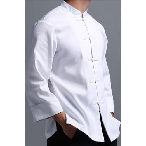 Summer Chinese restaurant Chef shirt Chef uniform White shirt