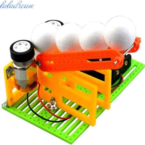 DIY Small Ball Emitter Children Science Experiment Kits Assemble Electric Model Kids Inventions Educational Toy