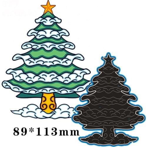89*113mm christmas tree New Metal Cutting Dies Scrapbook paper decoration template Embossing DIY Paper Card Craft