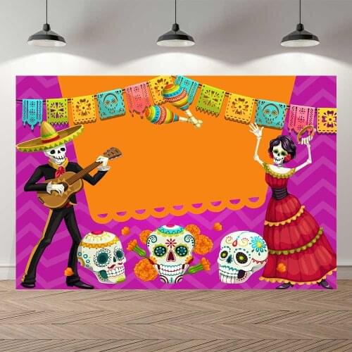 Seekpro Happy Halloween Birthday Castle Candy Skeleton Ghost Owl Background Bat Moon Night Photo Backdrop Photography