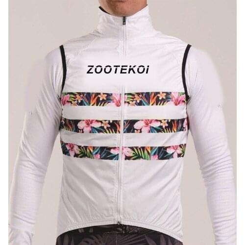 Zootekoi autumn and winter windproof and rainproof sleeveless vest vest road mountain bike riding trend fashion vest vest