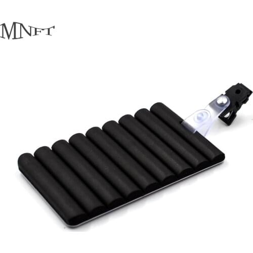 MNFT 1Pcs Fishing Foam Bait Plate Outdoor Convenient Carps Fly Hook Foam Hook Plate Hanging Board With Velcro