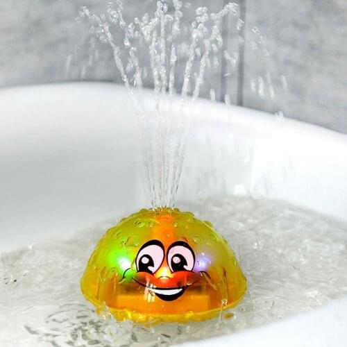 Spray Water Ball Colorful Childrens Electric Induction Sprinkler Funny Bath Toy Safe For Infant Light Baby Play Bath Toy