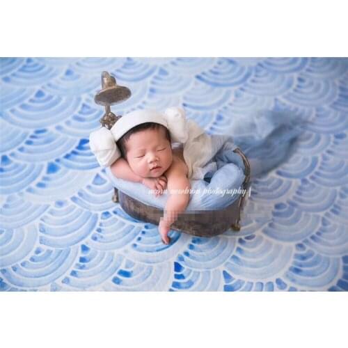 Retro bathtub props for newborn photography baby cretive bathtub infant basket studio photo shooting accessories Photography