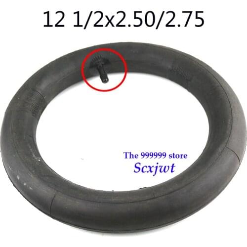 Inner Tube 12 1/2X2.50 2.75 Right Angle Valve Stem for pocket Bike Scooter Moped 49CC Rear/front Tire Innertube