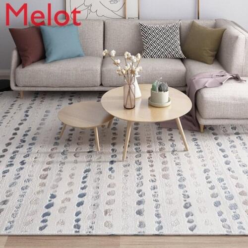 Nordic Simple Carpet Living Room Sofa Floor Mat Light Luxury Carpet Full-Shop Custom