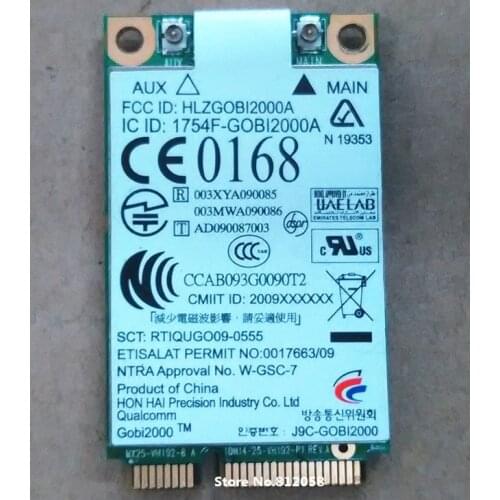 SSEA Wholesale UN2420 GOBI2000 PCI-E Wireless 3G Card For HP 2540P 4310s 4410s 4415s 4515s 4710s 6530b 8440P 8440W 8530w