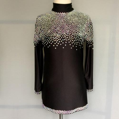 Current Male Latin Dancing Tops Fashion Style Performance Clothes Gentleman Stage Wears Man Latin Dancing Showing Shirts Q7024