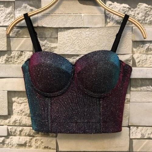 Ladies sexy flash high waist tube top sling underwear exposed umbilical ultra short comfortable underwear FP043