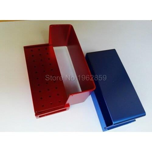 1pcs/lot 30 Holes Dental Burs Holder Box Lock High Speed Dental Burs Block Holder Autoclavable Dental Lab Equipment Product