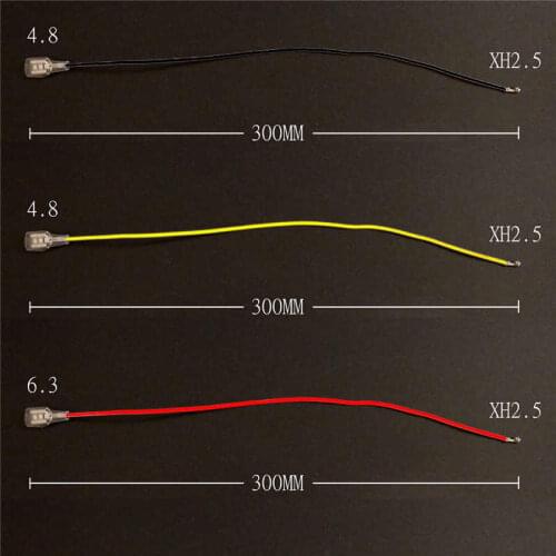 1000CM 30CM 20AWG XH2.54 4.8 6.3 250 187 Female Copper Crimp Connector customization 2.54mm terminal wire harness