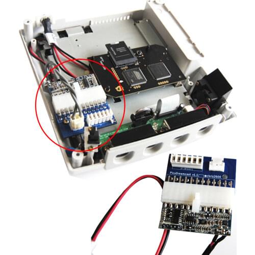 For Sega Dreamcast PICO PSU Power Supply 110V-220V 12v For Sega Dreamcast Adapter plate with PICO Power Panel