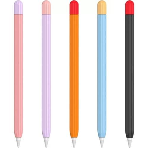 For Apple Pencil 2 Case Cover Tablet Pen Case for iPad Pen Protective Skin Silicone Tip Cover Holder Tablet Touch Pen Sleeve