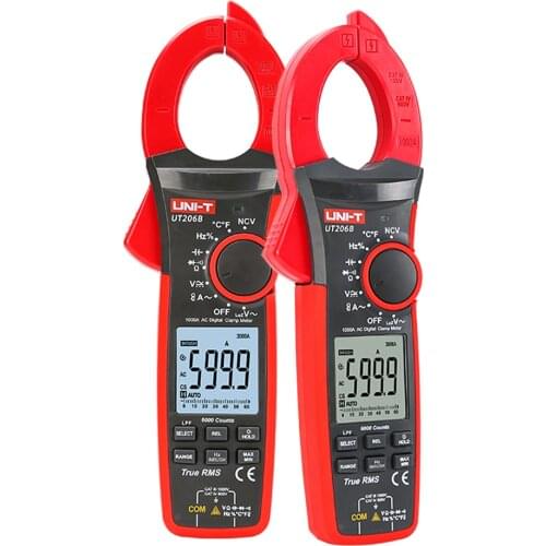 UNI-T UT206b UT207b UT208b True RMS 1000A AC / DC Current Digital Clamp Meter With Capacitance Tester