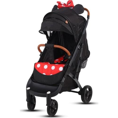 Baby stroller can sit and lie ultra-light portable foldable stroller Four seasons stroller