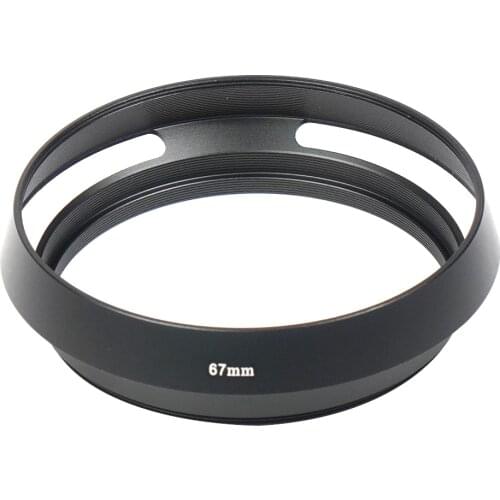 FEICHAO Camera Lens Hood Cover Curved 37 49 52 67mm Internal thread Protector for Sony Leica M Pentax Olympus SLR Lens Cap Black