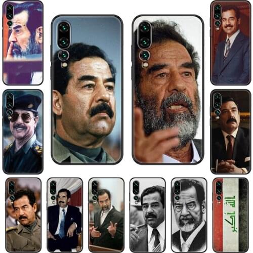 Iraq Saddam Hussein Phone case For Huawei P 8 10 20 30 Smart Plus 2019 Z Lite Pro 2017 2019 black trend bumper soft coque