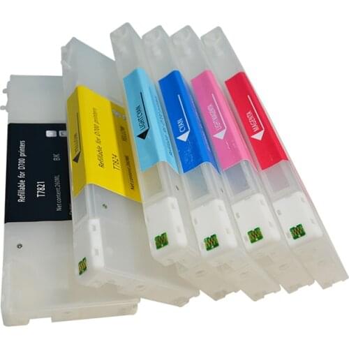 High Compatible Refillable Empty Dye Ink Cartridge With Chip For Epson SureLab D700 Ink Cartridge 200ML Water based pigment ink