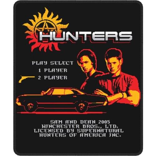 Hunters The Video Game Gaming Mouse Pad Supernatural Hip Hop Non-Slip MousePad Rubber Office Home Deco Mat