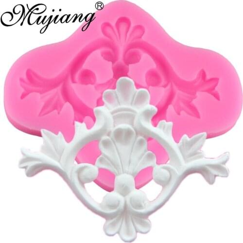 Mujiang Flower Lace Silicone Mat Relief Cake Border Fondant Cake Decorating Tool Sugar Paste Candy Chocolate Mold Kitchen Baking