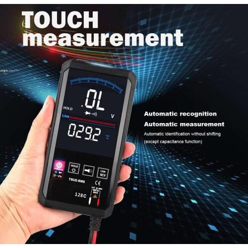 Touch Inteligent Multimeter True RMS Digital Automatic Recogniton Measurement LCD Sceen 6000 Counts Ammeter Voltmeter Smart NCV