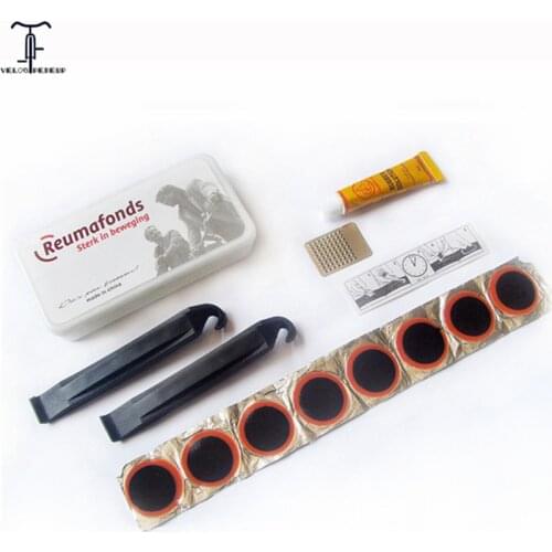 Portable Bicycle Repair Tools Tire Repair Kit Set Mountain Bike Motorcycle Free Glue Patch MTB Tire Repair Tools Accessories