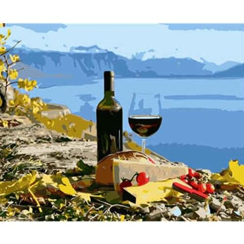 Outskirt Foto Olieverfschilderij Van Nummers Set Gift Paint By Number CanvasGift Home Decor Modern Wall Art Picture 40X50Cm