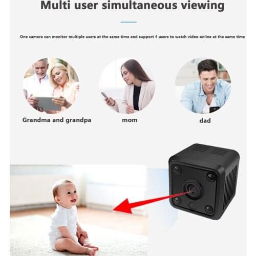 No Plug-in Small Night Vision Wireless Camera, WIFI Mobile Phone Remote HD Video Recorder Baby Monitor, Security Smart Camera