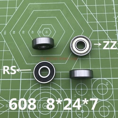 2019 Real 608zz 608rs Bearing 8*22*7 Mm ( 10 Pcs ) Abec-7 Skate Stroller Miniature 608 Zz 608-2rs Ball Roulement A Bille 608z