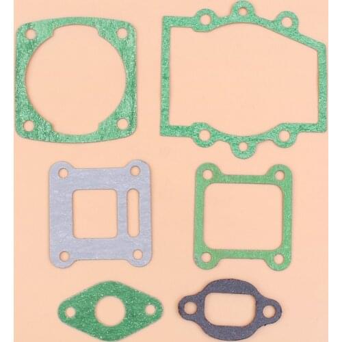 6pcs/set Engine Cylinder Intake Gasket For Subaru ROBIN NB411 FL411 NF411 NB351 Brush Cutter 1E40F-6 Trimmer Weedeater Motor