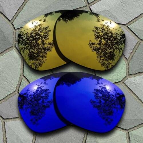 Yellow Golden&Violet Blue Sunglasses Polarized Replacement Lenses for Oakley Garage Rock