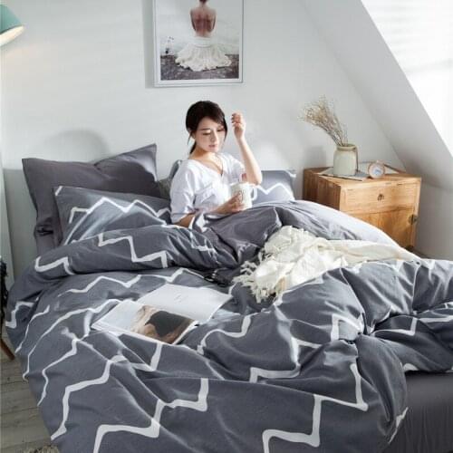 Twin king full size queen bed sheets black white duvet cover quilt cover for queen king bed pillow case set