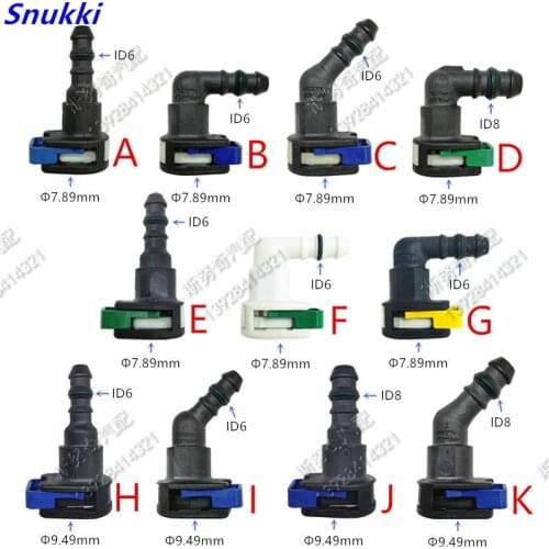 High quality 9.49mm 135 degree 3/8 Fuel pipe joint Fuel line quick connector for Focus 10pcs a lot