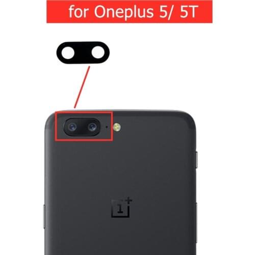 2pcs for Oneplus 5/ 5T Camera Glass Lens Back Rear Camera Lens with 3M Glue for One Plus 5 Replacement Repair Spare Parts