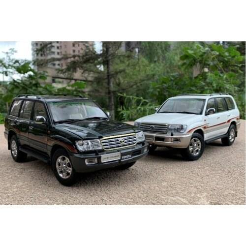1/18 For Toyota Land Cruiser LC100 SUV Diecast Car Model Kids Boys Gifts Collection Display Black/Silver Metal,Plastic,Rubber