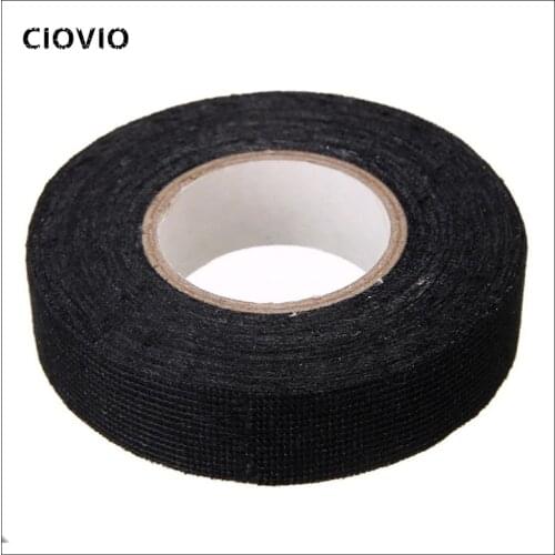1pc Heat-resistant Wiring Harness Tape Looms Wiring Harness Cloth Fabric Tape Adhesive Cable Protection 19mm x 15M